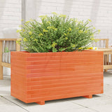 Garden Planter Wax Brown 90x40x49.5 cm Solid Wood Pine 3282556