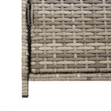 Garden Storage Cabinet Grey 83x45x76 cm Poly Rattan 365545