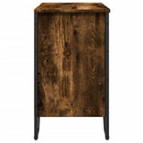 Bathroom Sink Cabinet Smoked Oak 60x35x60 cm Engineered Wood 848656