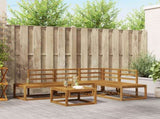 Outdoor Sofa Set 5 Piece Natural Solid Acacia Wood 3366952