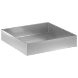 Garden Planter Silver 100 x 100 x 20 cm Galvanised Steel 8005032
