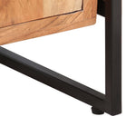 ZNTS 4-Tier Bookcase 80x30x180 cm Solid Acacia Wood 284420