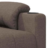 Recliner Chair Taupe Fabric 348078