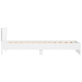 Bed Frame without Mattress with LED Lights White 100x200 cm 838799