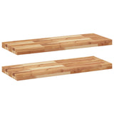 Floating Shelves 2 pcs 100x30x4 cm Oil Finished Solid Wood Acacia 3279616