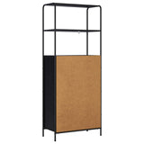 Highboard Black Oak 65 x 33 x 161 cm Engineered Wood 8013872
