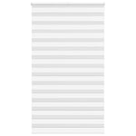 ZNTS Zebra Blind White 125x200 cm Fabric Width 120.9 cm Polyester 4014786