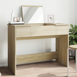 Dressing Table with Mirror Sonoma Oak 100x45x76 cm 840697