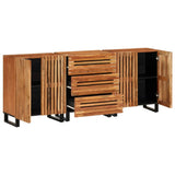 Sideboards 3 pcs 60x34x75 cm Solid Wood Acacia 3217081