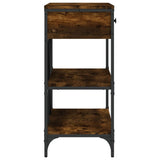 Console Table with Drawers and Shelves Smoked Oak Engineered Wood 833405