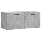 Wall Cabinet Concrete Grey 80x36.5x35 cm Engineered Wood 830088