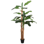ZNTS Artificial Banana Tree 18 Leaves 150 cm Green 359001