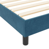 ZNTS Bed Frame Dark Blue 200x200 cm Velvet 3344901