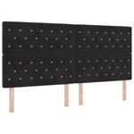 ZNTS Bed Frame Black 200x200 cm Velvet 3344899