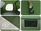 Car Tent with Roof Green 239 x 210 x 210 cm Polyester and Steel 42028535