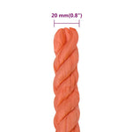 Work Rope Orange 20 mm 100 m Polypropylene 152953