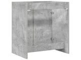 Bathroom Under Sink Cabinet Concrete Grey 56 x 37.5 x 81 cm 890683