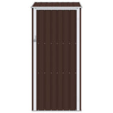 Garden Shed Brown Galvanised Steel Medium Garden Shed 46292