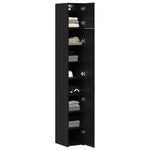 Slim Storage Cabinet Black oak 30 x 42.5 x 225 cm 3365629