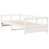 Daybed without Mattress White 80x200 cm Solid Wood Pine 854959
