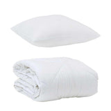 All-Season Duvet with Pillow 2 pcs White Microfiber 3376497