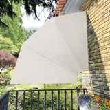 Collapsible Balcony Side Awning Cream 210x210 cm 41576