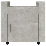 Desk Trolley Concrete Grey 60x45x60 cm Engineered Wood 816612