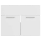 2 Piece Bathroom Furniture Set White Engineered Wood 804782