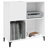 Record Cabinet White 84.5x38x89 cm Engineered Wood 831997