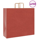 Paper Bags 250 pcs with Handles Red 54x15x49 cm 4101990