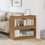 ZNTS Book Cabinet/Room Divider Artisan Oak 80x30x72 cm 856815