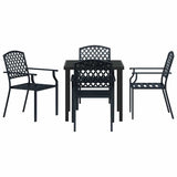 Garden Dining Set 5 pcs Anthracite Powder-Coated Steel 3379304