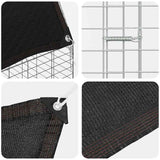 Rabbit Cage Silver 100 x 100 x 210 cm Galvanised Steel 42019245