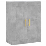 Highboard Concrete Grey 69.5x34x180 cm Engineered Wood 3199869