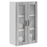 Wall Glass Cabinet LUCCA Grey Sonoma 60 x 31 x 100 cm 885181