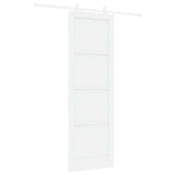 Sliding Door Set White 78 x 232 cm Solid pine wood and steel 3333391
