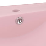 Luxury Basin with Faucet Hole Matt Pink 60x46 cm Ceramic 147021