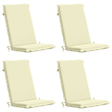 High Back Chair Cushion GEMERT 4 pcs 100% Polyester Cream 945913