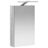 Bathroom Mirror Cabinet with Door Grey Sonoma 30 x 10.5 x 50 cm 889020