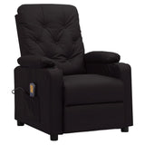 Massage Chair Black Faux Leather 339129