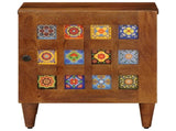 Bedside Cabinet 2 pcs Brown 40 x 33 x 46 cm Solid Mango Wood 4018221