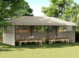 Party Tent Folding Taupe 292 x 580 x 315 cm Oxford Fabric 42023656