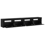 TV Cabinet 2 pcs Black Oak 240 x 35 x 40 cm Engineered Wood 3332491