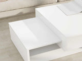 Coffee Table White 105 x 50 x 32.5 cm Engineered Wood 8000204