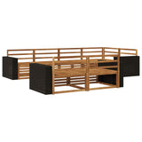 Outdoor Sofa Set 7 pcs Natural 3383482
