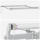 Automatic Retractable Awning Anthracite and White 400x300 cm 3310232