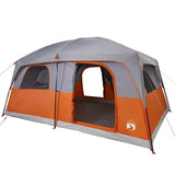 Family Tent Cabin 8-Person Grey and Orange Waterproof 94535