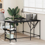 Desk Black 139x139x75 cm Engineered Wood 837587