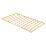 Slatted Bed Base Brown 120 x 190 cm Solid Beech Wood 42015280