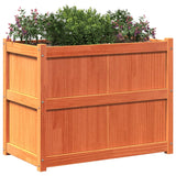 Garden Planter Wax Brown 90x50x70 cm Solid Wood Pine 837471